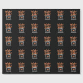 Wake Bake Turkey Diner Grappige Thanksgiving  Cadeaupapier (Vlak)