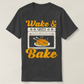 Wake Bake Turkey Feast Meal Dinner Chef Funny than T-shirt (Design voorkant)