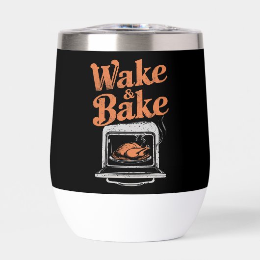 Wake Bake Turkije Diner Grappige Thanksgiving (Voorkant)