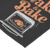 Wake Bake Turkije Diner Grappige Thanksgiving Korte Tafelloper (Hoek)