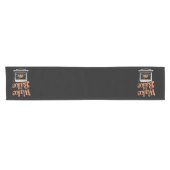 Wake Bake Turkije Diner Grappige Thanksgiving Korte Tafelloper (Horizontaal)