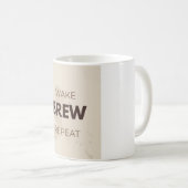 Wake Brew Repeat Grappige Koffieliefhebber Ochtend Koffiemok (Voorkant rechts)