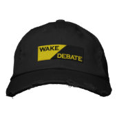 Wake Debate - Nieuwe Logo-Petten Geborduurde Pet (Voorkant)