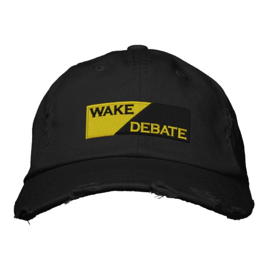 Wake Debate - Nieuwe Logo-Petten Geborduurde Pet (Voorkant)