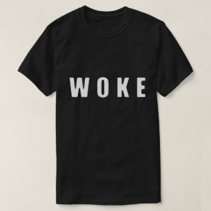"WAKE" (DONKER) T-SHIRT