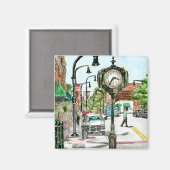 Wake Forest, NC Waterverf Magnet (Voorkant / Achterkant)