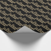 Wake Forest-universiteit | Demon Deacons Script Cadeaupapier (Hoek)