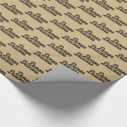 Wake Forest-universiteit | Demon Deacons Script Cadeaupapier (Hoek)