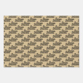 Wake Forest-universiteit | Demon Deacons Script Inpakpapier Vel (Voorkant 2)