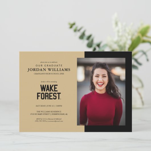 Wake Forest-universiteit | Wake Forest Aankondiging (Staand voorkant)