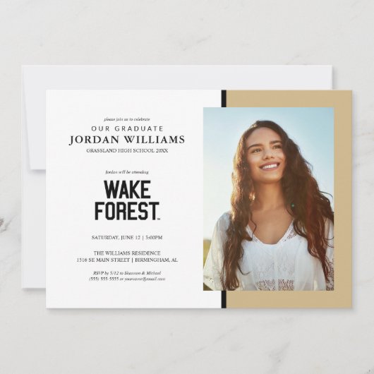 Wake Forest-universiteit | Wake Forest Aankondiging (Voorkant)