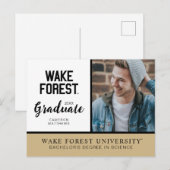 Wake Forest-universiteit | Wake Forest Aankondigingskaart (Voorkant / Achterkant)