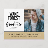 Wake Forest-universiteit | Wake Forest Aankondigingskaart (Voorkant)