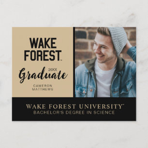 Wake Forest-universiteit Wake Forest Aankondigingskaart