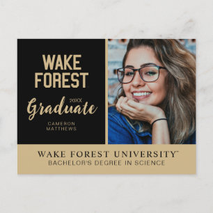 Wake Forest-universiteit   Wake Forest Aankondigingskaart