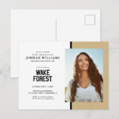 Wake Forest-universiteit | Wake Forest Aankondigingskaart (Voorkant / Achterkant)