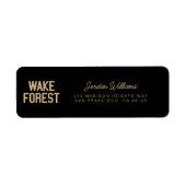 Wake Forest-universiteit | Wake Forest Etiket (Voorkant)