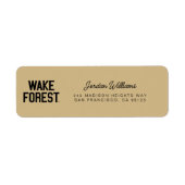 Wake Forest-universiteit | Wake Forest Etiket (Voorkant)