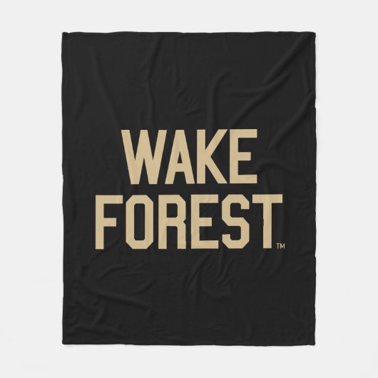 Wake Forest-universiteit | Wake Forest Fleece Deken (Voorkant)