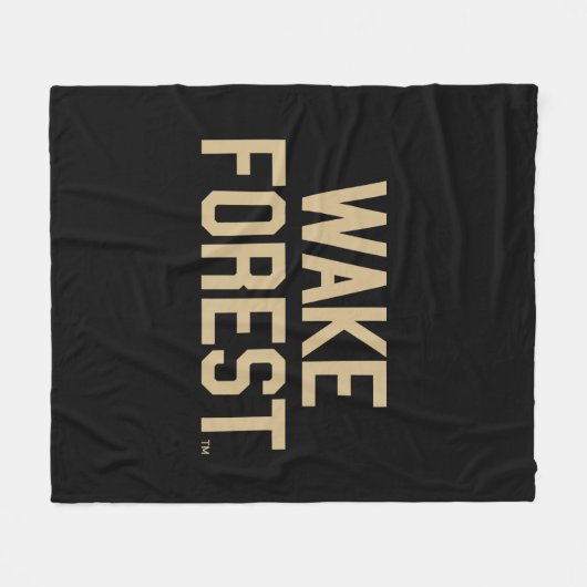 Wake Forest-universiteit | Wake Forest Fleece Deken (Voorkant (Horizontaal))