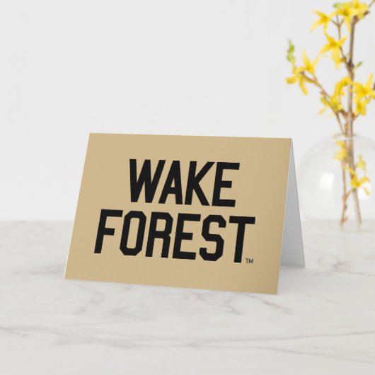 Wake Forest-universiteit | Wake Forest Kaart (Gele Bloem)