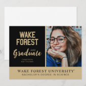 Wake Forest-universiteit | Wake Forest Kaart (Voorkant / Achterkant)