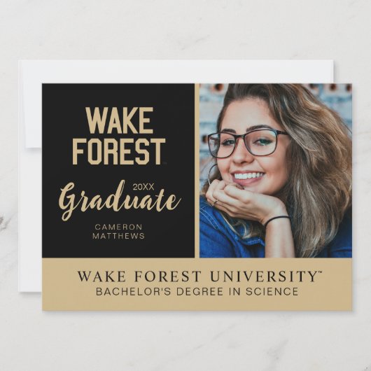Wake Forest-universiteit | Wake Forest Kaart (Voorkant)