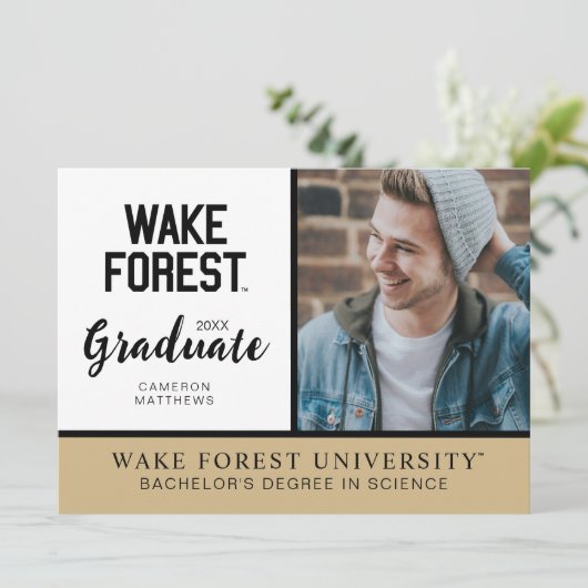 Wake Forest-universiteit | Wake Forest Kaart (Staand voorkant)