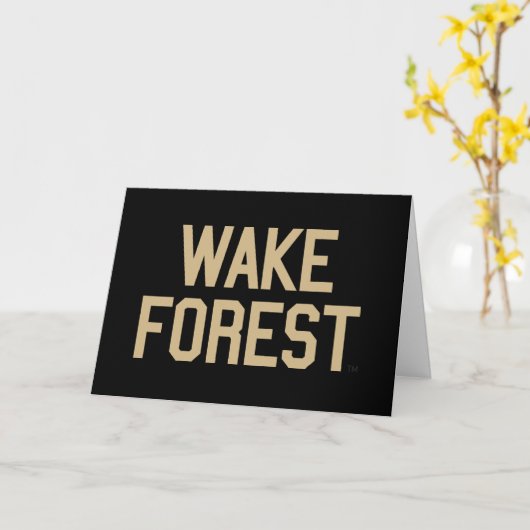 Wake Forest-universiteit | Wake Forest Kaart (Gele Bloem)