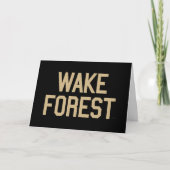 Wake Forest-universiteit | Wake Forest Kaart (Voorkant)