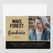 Wake Forest-universiteit | Wake Forest Kaart (Voorkant / Achterkant)