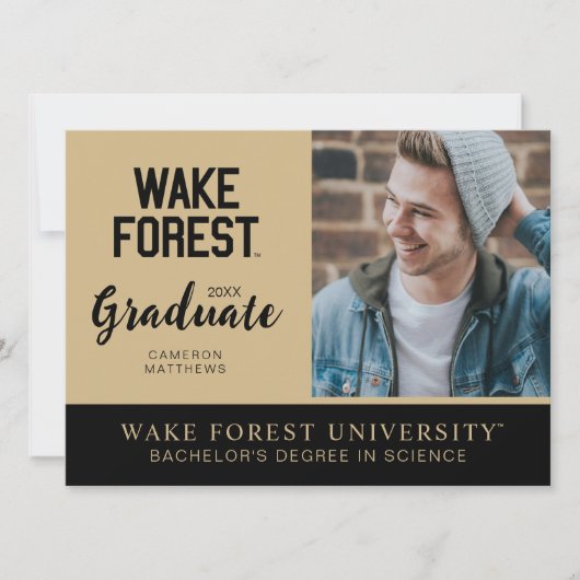 Wake Forest-universiteit | Wake Forest Kaart (Voorkant)