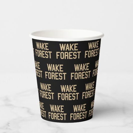 Wake Forest-universiteit | Wake Forest Papieren Bekers (Achterkant)