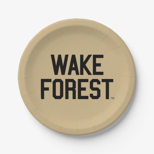 Wake Forest-universiteit | Wake Forest Papieren Bordje (Voorkant)