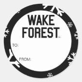 Wake Forest-universiteit | Wake Forest Ronde Sticker (Voorkant)