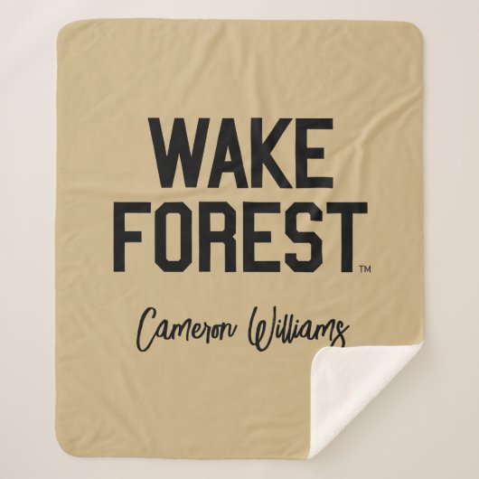 Wake Forest-universiteit | Wake Forest Sherpa Deken (Voorkant)