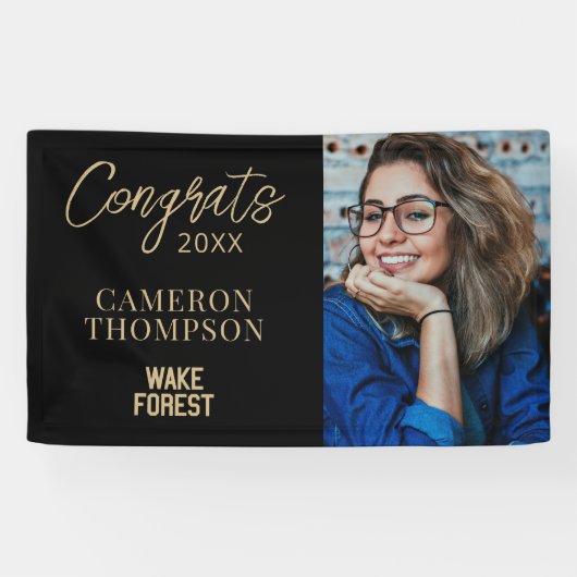 Wake Forest-universiteit | Wake Forest Spandoek (Horizontaal)