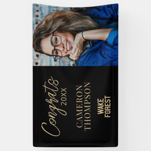 Wake Forest-universiteit | Wake Forest Spandoek (Verticaal)