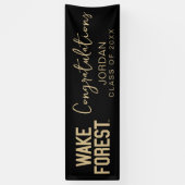Wake Forest-universiteit | Wake Forest Spandoek (Verticaal)