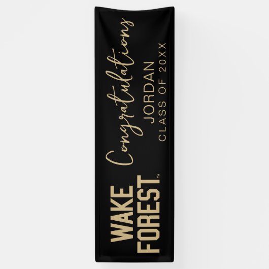 Wake Forest-universiteit | Wake Forest Spandoek (Verticaal)