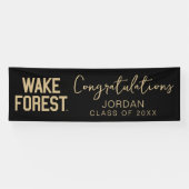 Wake Forest-universiteit | Wake Forest Spandoek (Horizontaal)