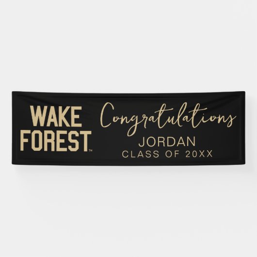Wake Forest-universiteit | Wake Forest Spandoek (Horizontaal)