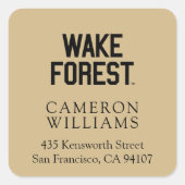 Wake Forest-universiteit | Wake Forest Vierkante Sticker (Voorkant)