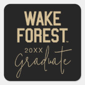Wake Forest-universiteit | Wake Forest Vierkante Sticker (Voorkant)