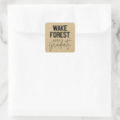 Wake Forest-universiteit | Wake Forest Vierkante Sticker (Tas)