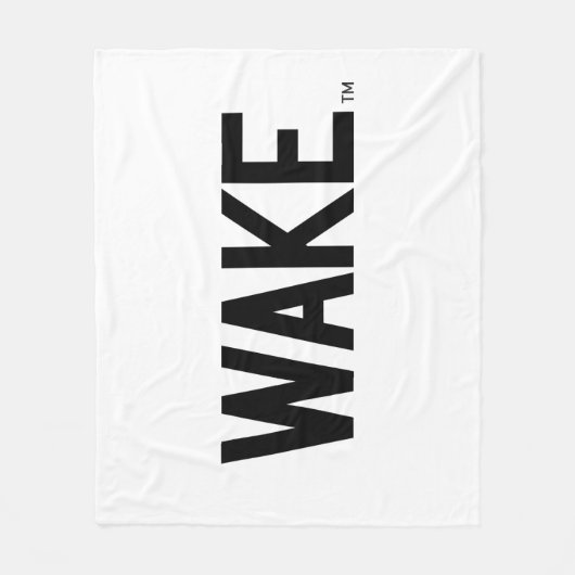 Wake Forest-universiteit | Wake Wordmark Fleece Deken (Voorkant)
