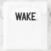 Wake Forest-universiteit | Wake Wordmark Ovale Sticker (Tas)