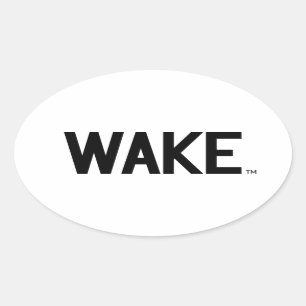 Wake Forest-universiteit   Wake Wordmark Ovale Sticker