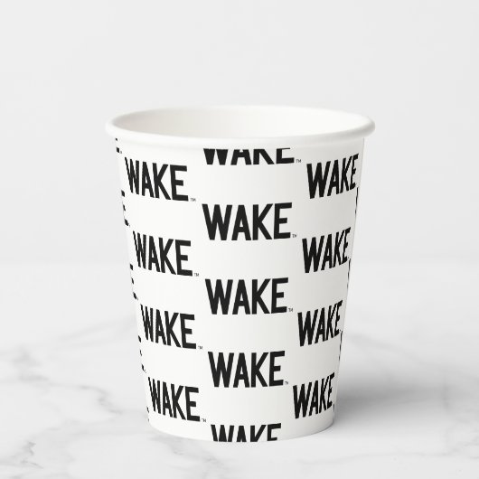Wake Forest-universiteit | Wake Wordmark Papieren Bekers (Achterkant)