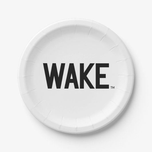 Wake Forest-universiteit | Wake Wordmark Papieren Bordje (Voorkant)